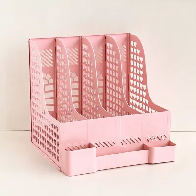 【Penjual Lokal】Stiker Sanrio Gratis Rak Buku Sekat Rak Penyimpanan Barang Pena Desk Organizer Ins Minimalis Meja Belajar Stationary Kit Berkualitas Korean Style Laci Rak Buku Lucu Unik
