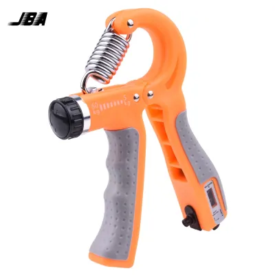 JBA Grip Exercise với Counter 5-60KG Điều chỉnh độ dày mùa xuân Chống trượt bền ngón tay Sức mạnh Trainer Grip 11-132Lbs