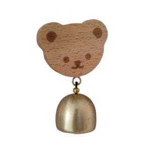 ECHOFORME Cartoon Wooden Door Bell Rabbit/Cat Shape Japanese Style Wind Chimes Opening Reminds Hanging Shopkeepers Bell Home
