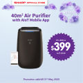 SHARP Plasmacluster Air Purifier FP-J50E-H 40m². 