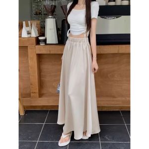R5444 Gretha Silky Flare Maxi Skirt