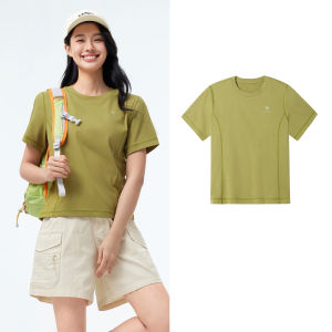 Áo Thun Nữ Camel UPF50 + khô nhanh Áo thun co giãn ngừa nếp nhăn