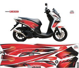Stiker Striping Yamaha Lexi Variasi Decal ARS01