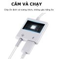 Dây cáp chuyển đổi tai nghe cổng giắc 3.5mm sang chân cắm lightning iphone kèm cổng sạc an toàn - Gutek A3. 