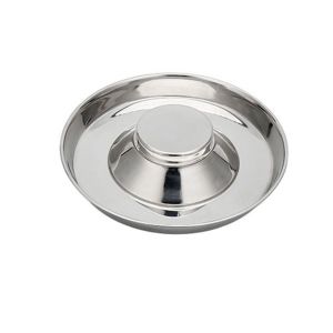 ER52858 Pet Against Indigestion Anti-Gulping Stainless Steel Feeding Dish Dog Bowl Slow Feeder Puppy Feeder