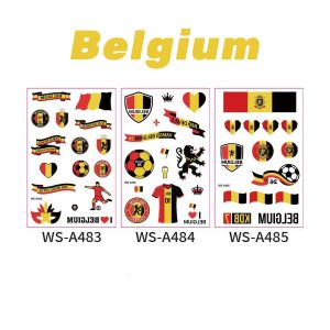 2026 World Cup Waterproof Flag Tattoo Stickers Fan Match Tattoo Stickers