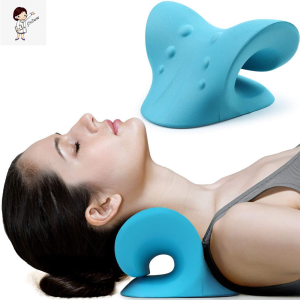 Neck and Shoulder Relaxer Cervical Traction Device for TMJ Pain Relief and Cervical Spine Alignment Chiropractic Pillow