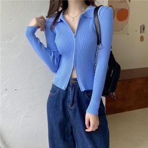 LEONNA - EVERLY SWEATER CROP KNIT WANITA FASHION KOREAN STYLE
