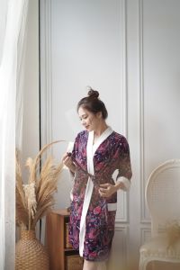 Kimono Handuk Dewasa Size (L/XL) / Motif Batik / Baju Handuk Wanita / Monodyshop