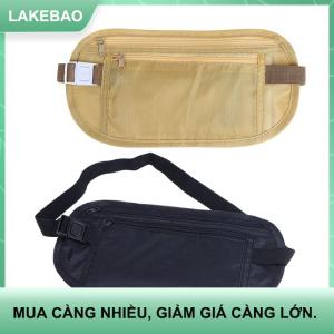 【LAKEBAO】 1PC phổ thể thao eo túi tiền vành đai cho du lịch phụ nữ và nam giới mỏng ẩn Ví du lịch điện thoại di động chống trộm Túi