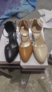 [Free Shipping] Womens 2025 New Spring/Summer Mid-Heel Elegant Versatile Hollow Sandals with Chunky Heel