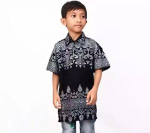 DRESS BROKAT ANJANI SILVER SARIMBIT BATIK M L XL XXL 3L