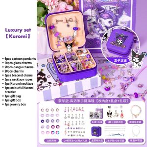 DIY Kuromi Charm bracelets Necklace Melody Charms Bracelet Necklaces Childrens Gifts Jewelry Accessories gift set TT23