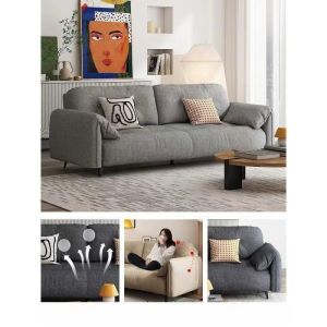 Clean free technology fabric sofacloud cloth art living room double apartment sofa