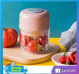 Jannah Mini USB Garlic Masher Grinder Press Mincer Vegetable Chili Meat Food Chopper Kitchen Tool 9G2