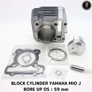 BLOK SEHER BORING BORE UP 59mm BLOCK CYLINDER SET KOMPLIT RING PISTON KIT MIO J MIO GT SOUL GT 115 FINO FI XRIDE 115 113cc 54P