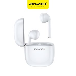 Awei TWS T28/T28P True Wireless Bluetooth earphone LED Digital Display Low Latency Playing Game Earbuds stereo surround With Microphone Bluetooth 5.0 IPX4 Waterproof Sport music headphone for all bluetooth mobiles