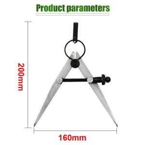 Jangka Alat Kerajinan Kulit Stainless Jangka Kompas Jangka Rotring Penanda Adjustable Lock Sistem Lingkaran Scribe Diy