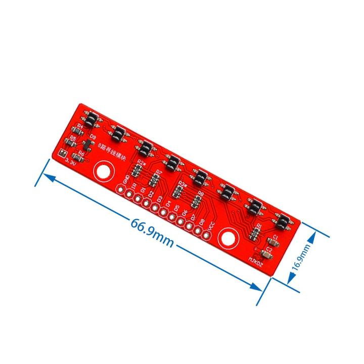 Tracking Module Infrared Detection Sensor Module DIY For Arduino 8 ...