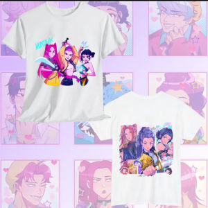 TM K-Pop Demon Hunters T-shirt 120cm-6XL HUNTR/X Rumi Mira Zoey summer tee short sleeve top MT