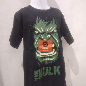 Kaos Anak  laki laki Cotton 30s Combat Superhero Avengers + Batman Colorfull Plastisol