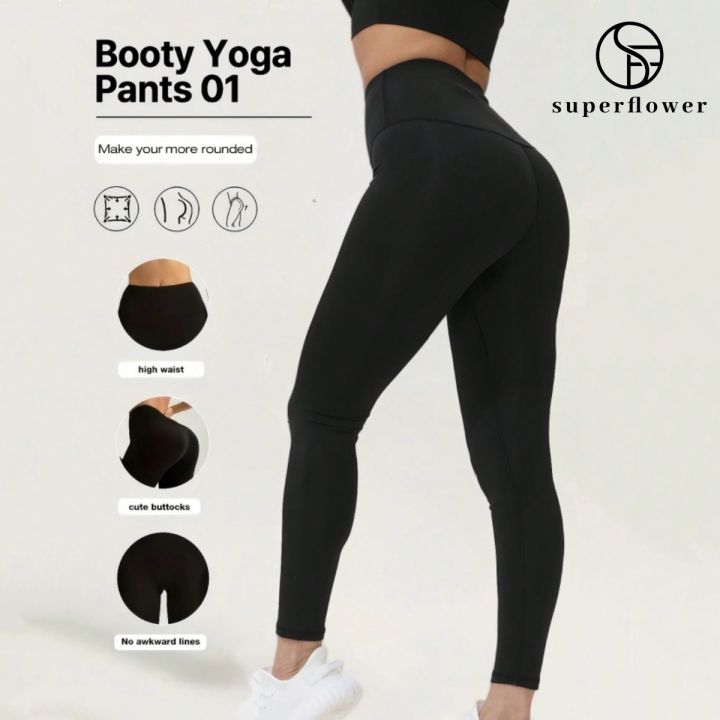 SUPERFLOWER Womens No Embarrassing Line Slimming Pants Hight Waist