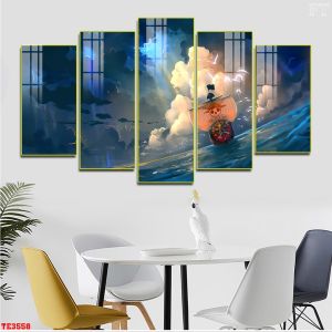 Treo Tường Bộ 5 Tranh Thuận Buồm Xuôi Gió Trang Trí phong thủy / Phòng Ngủ/ Phòng Khách/ Làm Quà Tặng