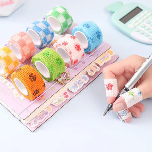 2.5CM*2M Cute Printed Self Adhesive Elastic Bandage Colorful Sports Wrap Tape First Aid Kit Tape