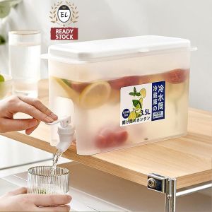 3.5L Water Dispenser @ 5L Elianware Water Dispenser 🔥Ready Stock🔥Cold Ice Drink Beverage Juice Storage Refrigerator / Penyimpanan Jus Minuman Ais Sejuk 冰箱饮料桶
