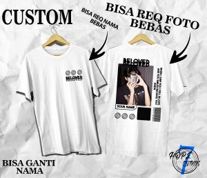 COD kaos Baju CUSTOM FOTO STREETWEAR BISA REQUES DESIGN PACAR KALIAN Kaos Distro HIGH QUALITY 30S