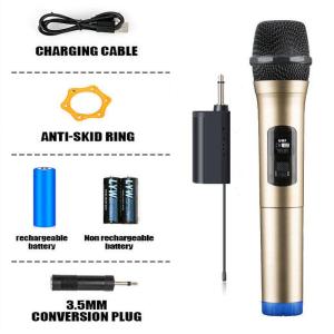 🔥พร้อมส่ง New 2024🔥ไมโครโฟนคาราโอเกะไมโครโฟนแบบใช้มือถือไมโครโฟนไร้สาย UHF  ไมโครโฟนแบบใช้มือถือระยะรับ 50 เมตร