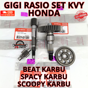 GIGI RASIO SET KVY HONDA BEAT KARBU SPACY KARBUSCOOPY KARBU Kualitas original Presisi tidak bengkok dan awet anti karat ori asli AHM cakram disk
