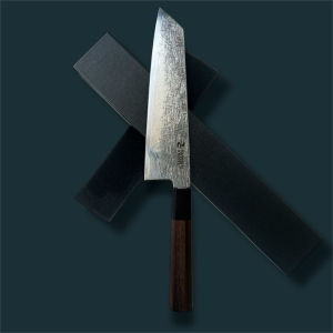 8.6” Kiritsuke 67layer Hand Forged Damascus with (Chandan)Sandal Wood Handle (Kitchen Knife)