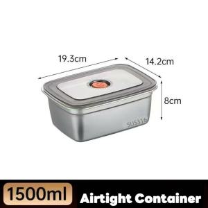 700ML 304 Stainless Steel Food Keeper Container Meal Prep Storage Box BPA Free Lid