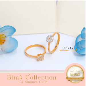 CINCIN WANITA FASHION MEWAH KADAR 6K DAN 8K CINCIN ELEGANT CT 717