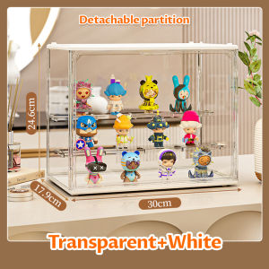 Display Box Popmart Display Case Box Blind Box Display Pop Mart Display Rack Figurine Display Case Transparent Ladder Anime Car Model Packaging Storage Box