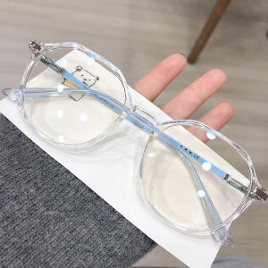 🔥Cadia👍 Fashion Irregular Glasses Frame Anti-Blue Light Glasses Metal Transparent Computer Anti-Radiation Eyewear