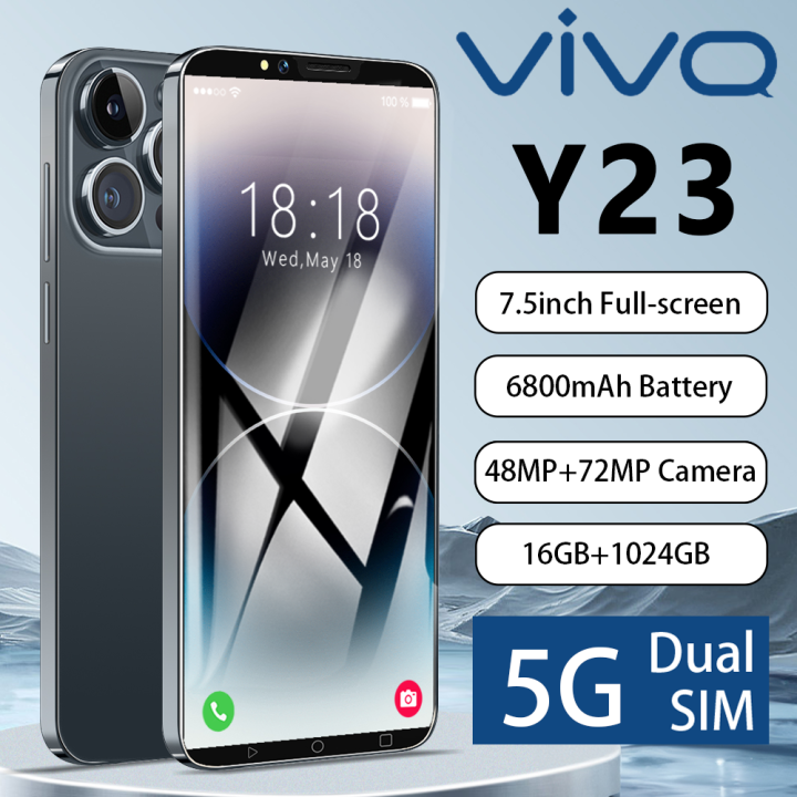 โทรศัพท์มือถือ VIVQ Y23 โทรศัพท์ถูกๆ 5G Smartphone 7.5นิ้ว โทรศัพท์ ...