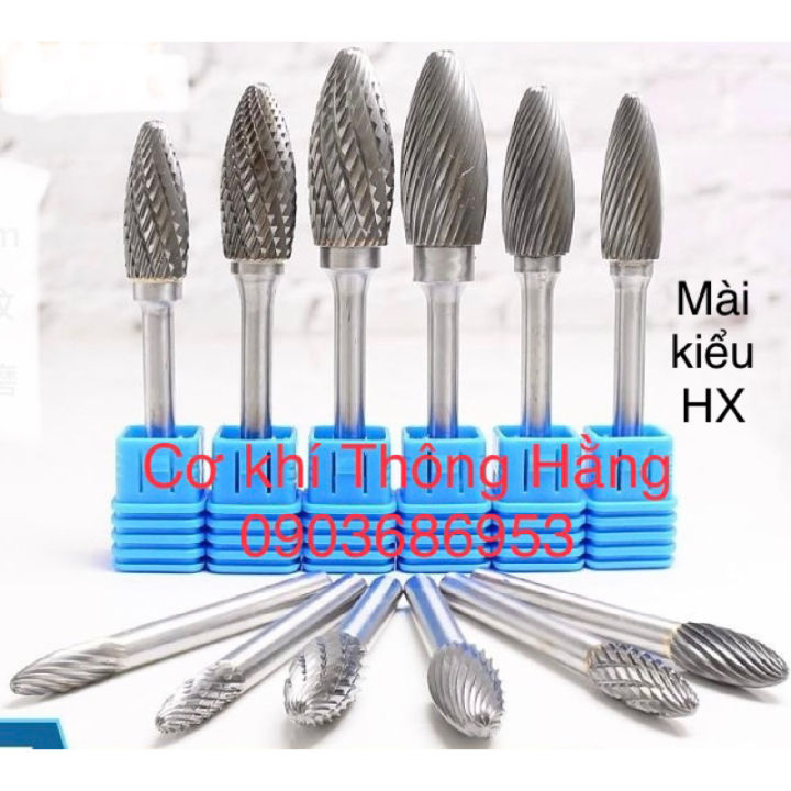 Đầu mài hợp kim hình quả nhót, kiểu HX06-HX16. Mài đa vật liệu | Lazada.vn