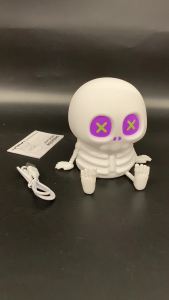 Cute Skeleton Night Light Silicone Nursery Lamp Tap Control Kids Bedroom Decor Desk Nightlight Fun Spooky Halloween Holiday Gift For Boys Girls Teens Adults Lighting Lamps