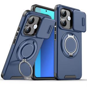 Casing For OPPO A5 A5i Pro 5G 2025 Luxury Magnetic Shockproof Push Window Cover For OPPOA5i OPPOA5 OPPOA5Pro A5Pro A 5 Stand Holder Protection Back Cases
