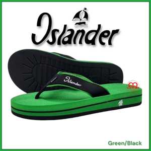 Islander Green/Black Mens non-slip rubber soles 100% Authentic and Original colored slippers (Makapal)