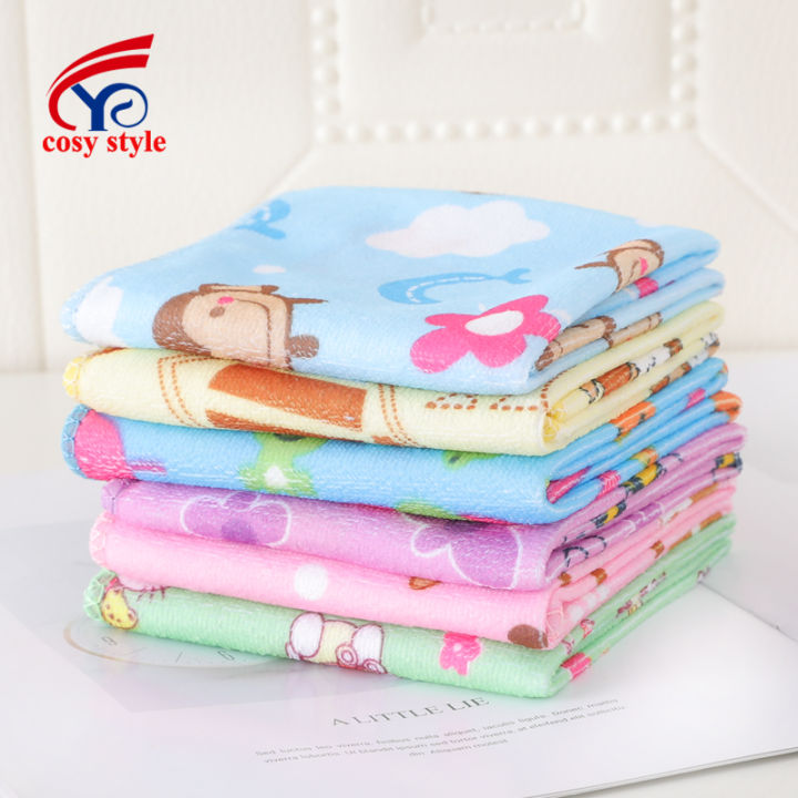 12 pcs Baby Catoon Towels Sweat Kids Infant For Towel FaceTowel 25*50cm ...