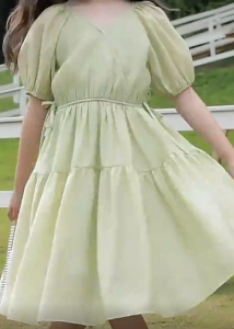 KYII Girls dress Korean short sleeve Dress ky22134