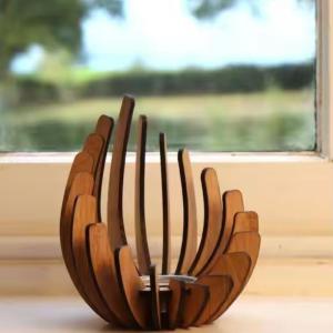 【Clementty】 Desktop Decorative Artworks Wooden Diy Handcrafted Candles Lamp Stands Decorative Arrangements Festival Gift Ornaments