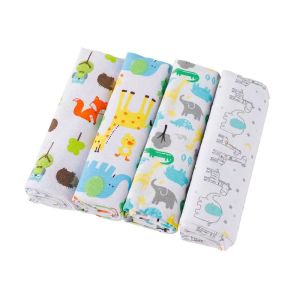 NIKO Baby Blanket Flannel 4pcs in 1 Pack Blanket For Baby Towel Recieving Blanket Newborn Muslin Blanket