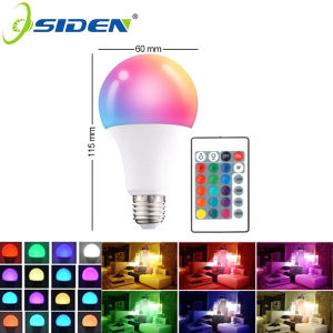 หลอดไฟอัจฉริยะ220V LED WiFi RGB E27 7W 12W 15W หลอดไฟ LED ไร้สายพร้อมรีโมทคอนโทรล LED RGB บ้าน + W RGB + CJ เปลี่ยนสีหรี่แสงได้ไฟตกแต่งบ้านบาร์ปาร์ตี้