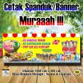 Spanduk Es Campur ukuran 160 cm x 60 cm. 