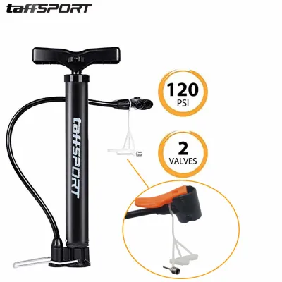 TaffSPORT Pompa Angin Ban Sepeda Motor Bola Manual Multifunction Air Pump 120 PSI