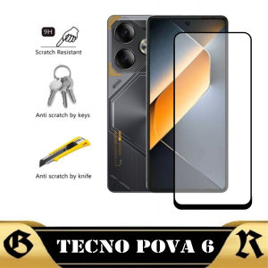 PROMO Tempered Glass Layar TECNO POVA 6 Pelindung Layar Depan